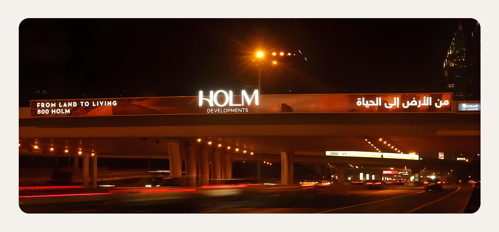 HOLM Developments Steps Into View with Dubai’s Die-Cut Billboards